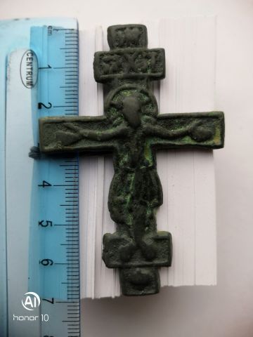 Крест накладной примерно 16 век
