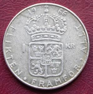 Швеция 1 крона 1966 190р 1.JPG