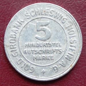 Нотгельд  Шлезвиг-Гольштейн 5 марок 1923 340р.JPG
